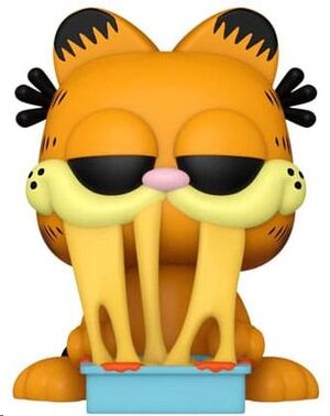 GARFIELD FIGURA POP! COMICS VINYL GARFIELD CON LASAGNA 9 CM