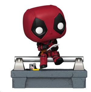 DEADPOOL MARVEL POP! DELUXE VINYL DEADPOOL FIGURA EN PUENTE 9 CM