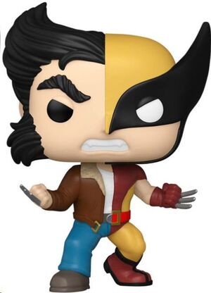 MARVEL FIGURA POP! VINYL SPLIT- WOLVERINE / LOGAN 9 CM