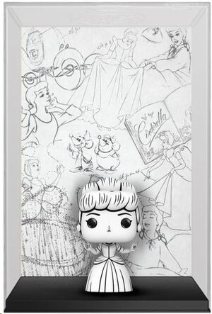 LA CENICIENTA POP! COMIC COVER VINYL FIGURA SKETCHED CINDERELLA 9 CM