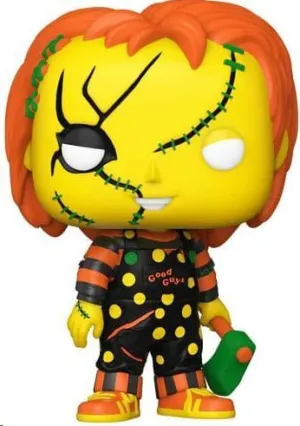 CHUCKY EL MUÑECO DIABÓLICO FIGURA POP! MOVIES VINYL VINTAGE HALLOWEEN CHUCKY 9 CM