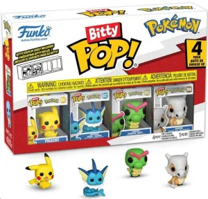 POKÉMON PACK DE 4 FIGURAS BITTY POP! VINYL SERIES 1 2 CM