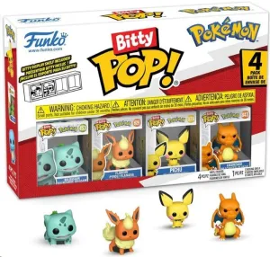 POKÉMON PACK DE 4 FIGURAS BITTY POP! VINYL SERIES 3 2 CM