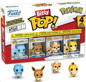 POKÉMON PACK DE 4 FIGURAS BITTY POP! VINYL SERIES 4 2 CM