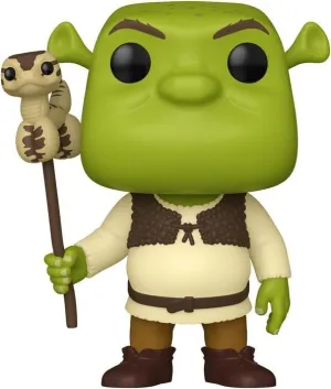 SHREK FIG POP! MOVIES VINYL 30TH ANNIVERSARY SHREK W/SNAKE 9 CM F1594