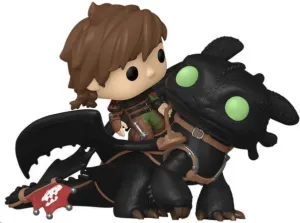 CÓMO ENTRENAR A TU DRAGÓN POP! RIDES DELUXE VINYL FIGURA HIPO Y DESDENTAO 9 CM