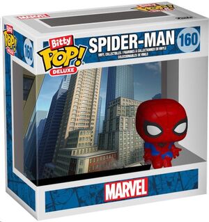 SPIDER-MAN FIGURA BITTY POP! DELUXE VINYL SPIDER-MAN (CITYSCAPE) 2,5 CM