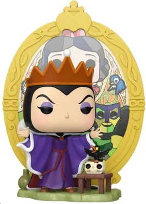 DISNEY VILLIANS POP! DELUXE VINYL FIGURA EVIL QUEEN (GLASS) 9 CM