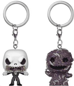 PESADILLA ANTES DE NAVIDAD PACK DE 2 LLAVEROS POP! VINYL JACK/OOGIE 4 CM