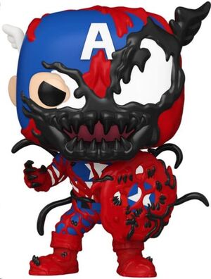 MARVEL FIGURA POP! VINYL CARNAGEIZED - CAPTAIN AMERICA 9 CM