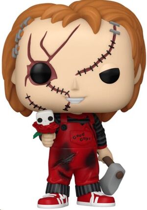 CHUCKY: EL MUÑECO DIABÓLICO VALENTINES FIGURA POP! DISNEY VINYL CHUCKY 9 CM