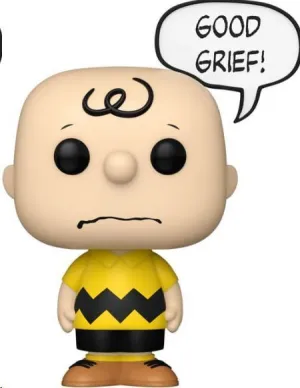 PEANUTS FIGURA POP! ANIMATION CHARLIE BROWN GOOD GRIEF 9 CM