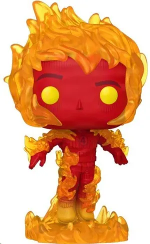 LOS CUATRO FANTÁSTICOS: PRIMEROS PASOS POP! MARVEL VINYL FIGURA HUMAN TORCH 9 CM