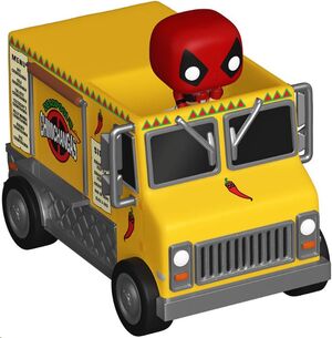 MARVEL POP! RIDES VINYL FIGURA DEADPOOL CHIMICHANGA TRUCK 2,5 CM