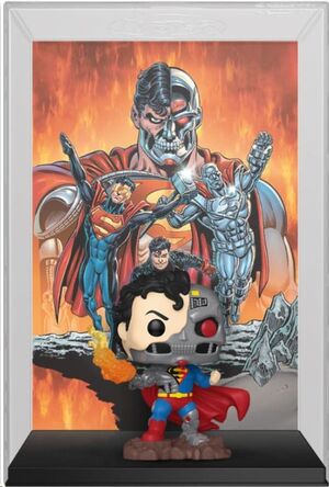 DC COMICS POP! COMIC COVER VINYL FIGURA CYBORG SUPERMAN 9 CM