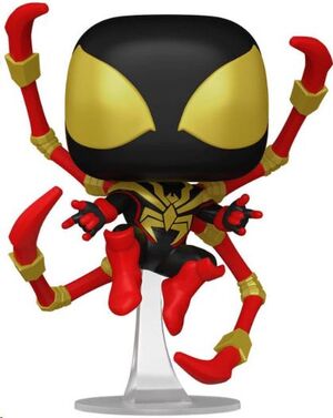 SPIDER-MAN COMICS POP! TV VINYL FIGUREN MILES IRON SPIDER 9 CM