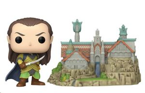 EL SEÑOR DE LOS ANILLOS POP! TOWN VINILO FIGURA ELROND & RIVENDEL 9 CM