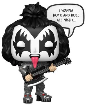 KISS POP! SAYINGS VINYL FIGURA THE DEMON(R&R ALL NIGHT) 9 CM