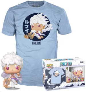 ONE PIECE POP! & TEE SET DE FIGURA Y CAMISETA LUFFY FIFTH GEAR TALLA M