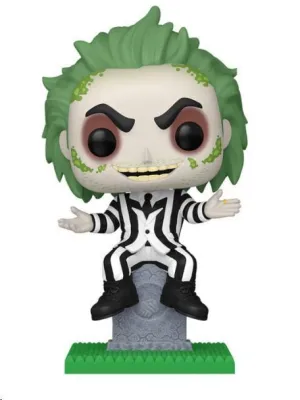 BEETLEJUICE POP! PLUS VINYL FIGURA BEETLEJUICE ON TOMBSTONE EXCLUSIVO 9 CM