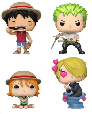 ONE PIECE PACK DE 4 FIGURAS POP! ANIMATION VINYL REFRESH 4PK (EMEA) 9 CM