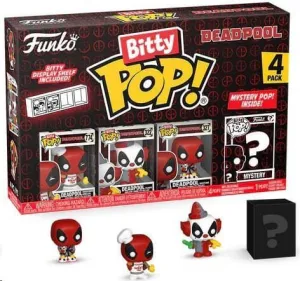DEADPOOL PACK 4 FIGURAS BITTY POP! VINYL BBQ MASTER 2,5 CM