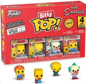LOS SIMPSON PACK DE 4 FIGURAS BITTY POP! VINYL SERIES 1 2 CM
