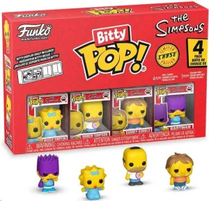 LOS SIMPSON PACK DE 4 FIGURAS BITTY POP! VINYL SERIES 3 2 CM
