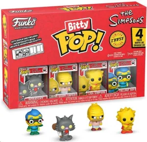 LOS SIMPSON PACK DE 4 FIGURAS BITTY POP! VINYL SERIES 4 2 CM