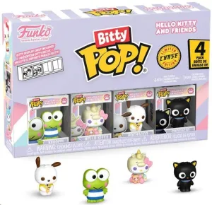 HELLO KITTY AND FRIENDS PACK DE 4 FIGURAS BITTY POP! VINYL SERIES 2 2 CM