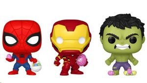 MARVEL POCKET POP! PACK 3 MINIFIGURAS VENGADORES HUEVO 4 CM