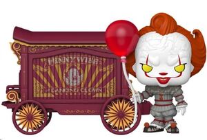 IT-WELCOME TO DERRY POP! TOWN VINYL FIGURA PENNYWISE & WAGON 9 CM