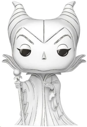 LA BELLA DURMIENTE POP! DISNEY VINYL FIGURA SKETCHED- MALEFICENT 9 CM