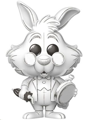 ALICIA EN EL PAIS DE LAS MARAVILALS POP! DISNEY VINYL FIGURA SKETCHED- WHITE RABBIT 9 CM