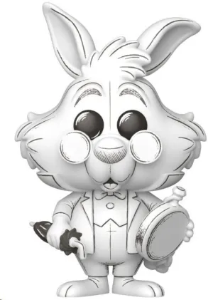 ALICIA EN EL PAIS DE LAS MARAVILALS POP! DISNEY VINYL FIGURA SKETCHED- WHITE RABBIT 9 CM