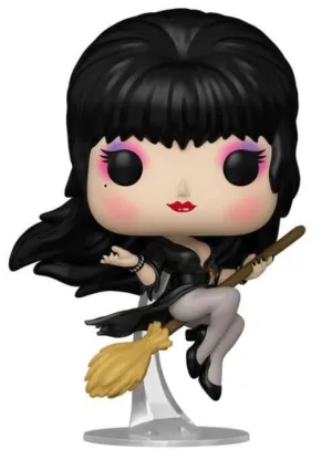 ELVIRA POP! ICONS VINYL FIGURA ELVIRA BROOM 9 CM