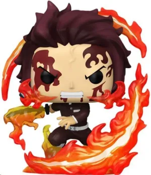 GUARDIANES DE LA NOCHE POP! PLUS VINYL FIGURA TANJIRO (FIRE BREATH) 9 CM