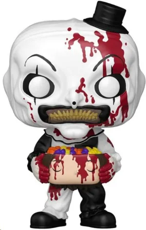 TERRIFIER 2 FIGURA POP! MOVIES VINYL ART THE CLOWN WITH CANDY FILLED HEAD 9 CM