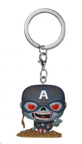 MARVEL ZOMBIES LLAVEROS POCKET POP! VINYL CAPTAIN AMERICA 4 CM