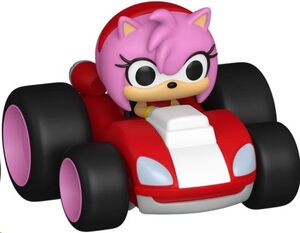SONIC THE HEDGEHOG SUPER RACERS DIECAST FIGURA AMY ROSE 5 CM