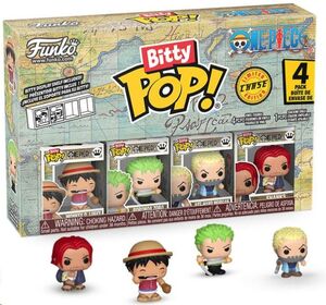ONE PIECE PACK DE 4 FIGURAS BITTY POP! VINYL LUFFY 2,5 CM