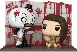 TERRIFIER 2 POP MOMENTS VINYL FIGURAS ART VS SIENNA 9 CM