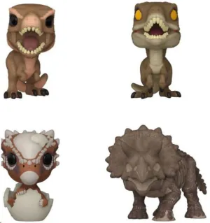 JURASSIC WORLD POCKET FIGURAS POCKET POP! VINYL AMBER 4 CM