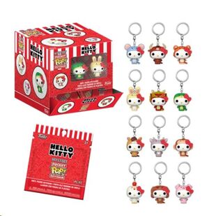 HELLO KITTY POP! LLAVERO MYSTERY HK ANIMALES SANRIO 4 CM
