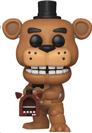 FUNKO FUSION POP! GAMES VINYL FIGURA FREDDY FAZBEAR WITH PIZZA LAUNCHER 9 CM