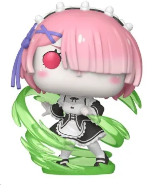 RE ZERO POP! PLUS VINYL FIGURA RAM WIND MAGIC GLOW EXCLUSIVO 9 CM