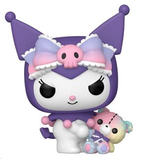 SANRIO POP!&BUDDY ANIMATION VINYL FIGURA KUROMI W/ BEAR 9 CM