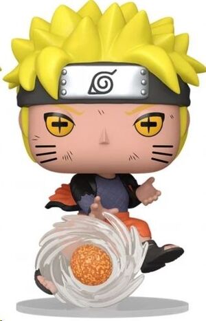 NARUTO POP! ANIMATION FIGURA NARUTO UZUMAKI CON RASENSHURIKEN DE LAVA (EXCLUSIVO) 9 CM