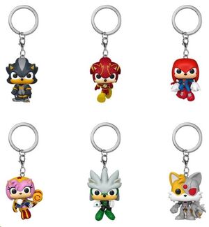 SONIC THE HEDGEHOG LLAVEROS POCKET POP! VINYL 4 CM