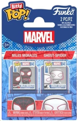 SPIDER-MAN PACK DE 2 FIGURAS BITTY POP! VINYL MILES MORALES & SPIDER GWEN 2,5 CM